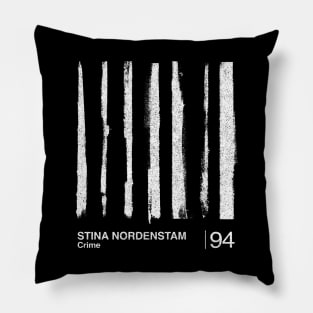 Crime / Stina Nordenstam / Minimalist Graphic Artwork Fan Design Pillow