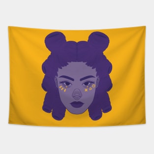 Purple crown Tapestry