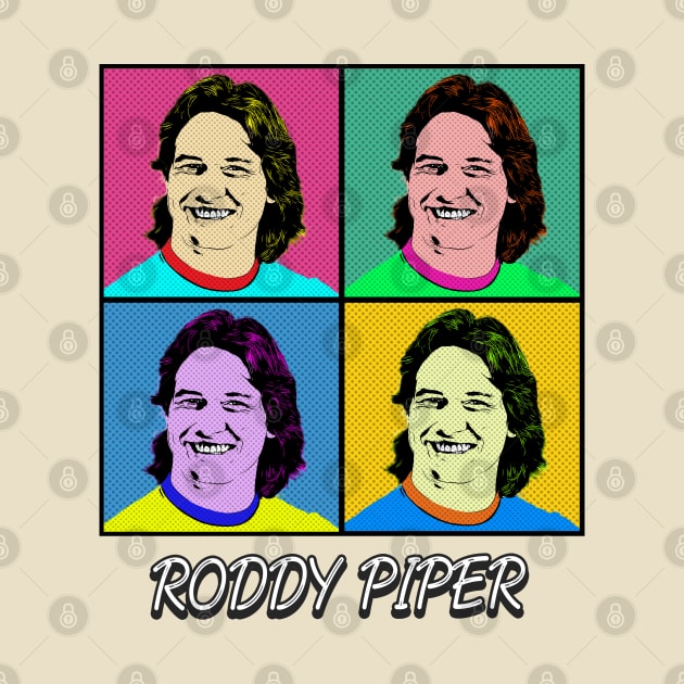 roddy piper 80s Pop Art Style by ArtGaul