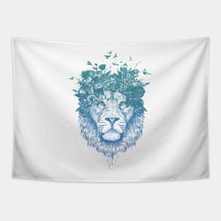 Floral lion Tapestry