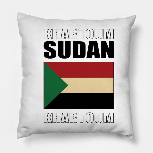 Flag of Sudan Pillow by KewaleeTee