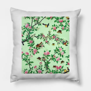 Chinoiserie Green Pillow