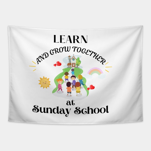 Grow together at Sunday school Tapestry by Rubi16
