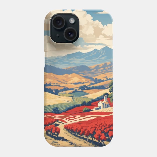 Napa Valley Napa County United States of America Tourism Vintage Poster Phone Case by TravelersGems