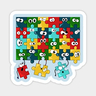 Puzzle trouble Magnet