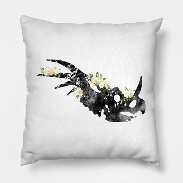 Dinosaur Skull Pillow by erzebeth