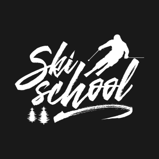 Ski School Skier Instructor Teacher Course Skiing T-Shirt