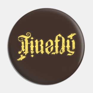 Firefly and Serenity Ambigram Pin