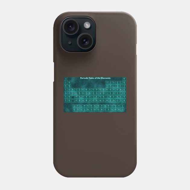 Glow Effect Periodic Table (118 Elements) Phone Case by sciencenotes