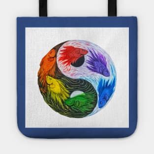 Betta Yin Yang color wheel Tote