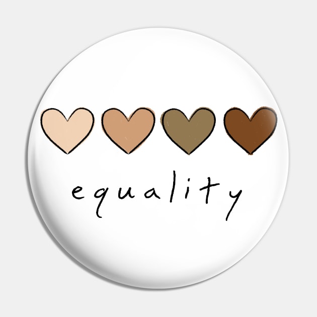 Race Equality Pin by hotzelda