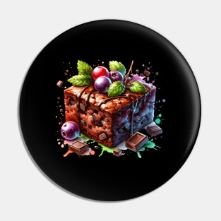 Brownie Grape Chocolate Salted Yummy Kawaii Sweet Food Pin