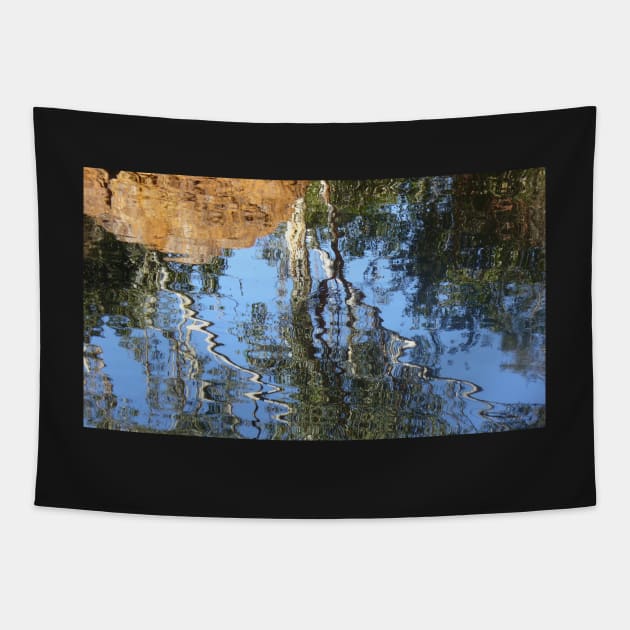 Karijini Gum Tree Reflections Tapestry by KaSaPo