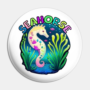 Animal Alphabet - S for Seahorse Pin