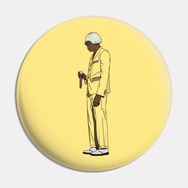 Igor - Tyler the Creator - Badly Drawn Bands T-shirt Pin by BadlyDrawnBands