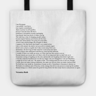 Veronica Roth Quotes Tote