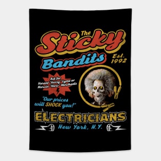 Sticky Bandits Electricians Tapestry