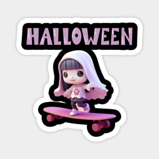 vampire girl skateboarding Magnet