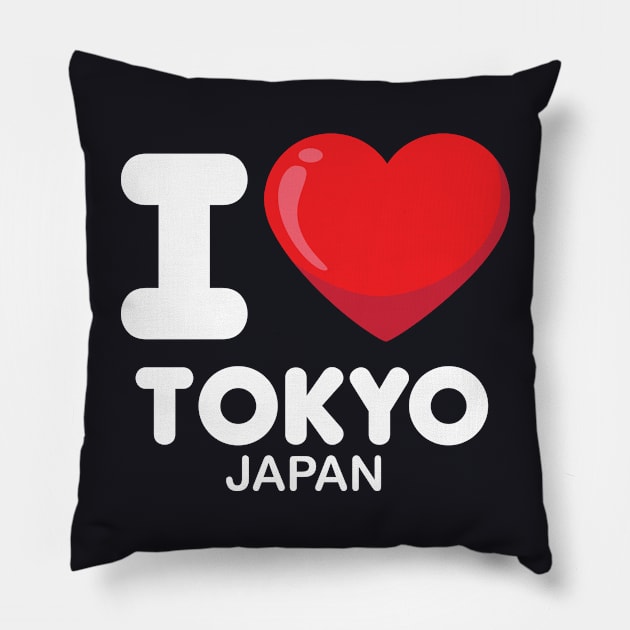 i love tokyo japan Pillow by ThyShirtProject - Affiliate