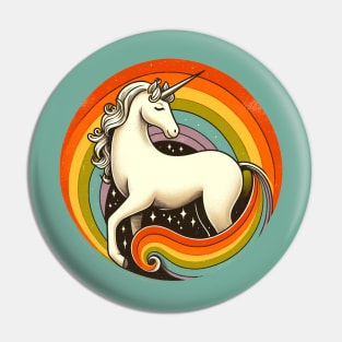 Retro Unicorn Pin