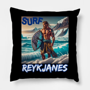 REYKJANES ICELAND - Surfing for Fun and Laughs Whales Pillow