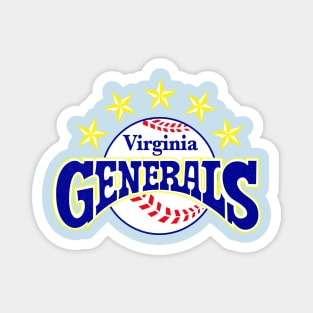 Defunct Virginia Generals Minor League Baseball 1988 Magnet