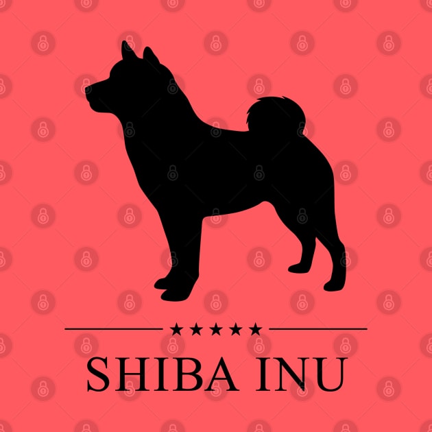 Shiba Inu Black Silhouette by millersye