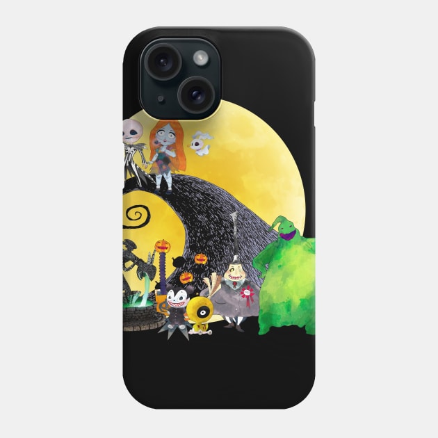 Halloween Town Phone Case by WalkingMombieDesign