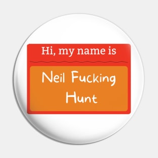 Neil Hunt name badge Athletico Mince Pin