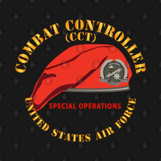 Combat Control Team Badge w Red Beret - SOF - USAF X 300 by twix123844