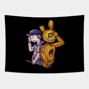 Springtrap and PurpleGuy Tapestry