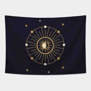 Golden Moon and Sun Astrology 2 Tapestry