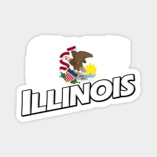 Illinois flag Magnet