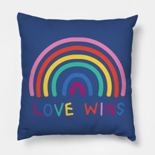 Love wins rainbow 1 Pillow