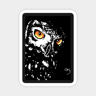 Owl Print Magnet