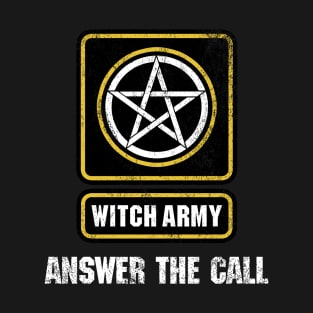 Answer the Call - Motherland Fort Salem Distressed Witch Army logo T-Shirt