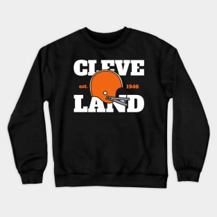 Only in Clev Embroidered Cleveland Brown Crew Sweatshirt M / Embroidered Cleveland Brown Crew Sweatshirt / Style