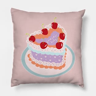 Gemini Baby Heart Cake Design Pillow