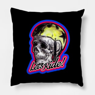 Skull Ryder Helmet Pillow