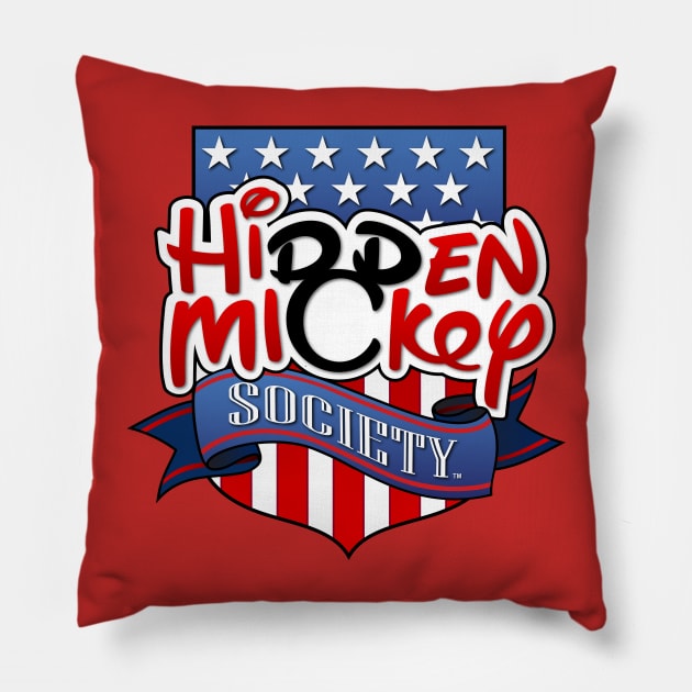 HMS Patriotic Logo (no burst) Pillow by hiddenmickeysociety