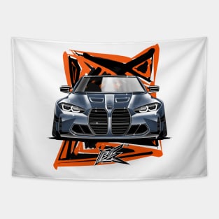 bmw m4 g82 competition gray Tapestry