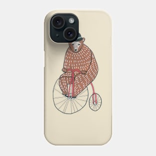 Bear On A Bicycle Phone Case
