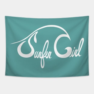 Surfer Girl - surf chicka Nina babe salty girl surf betty Tapestry