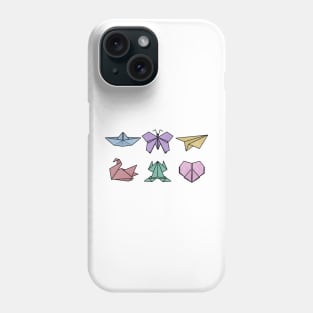 Colorful Origami Figures Phone Case