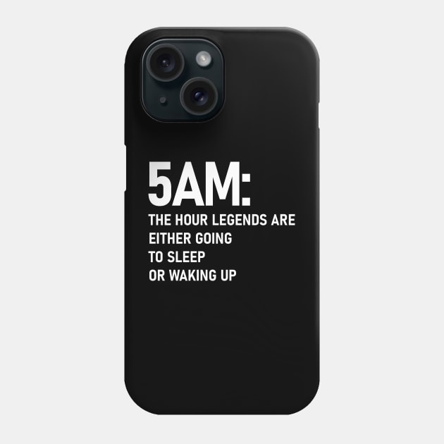 5AM (White) Phone Case by Z1