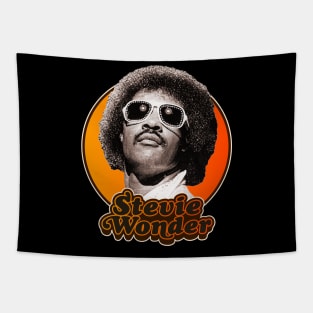 Retro Stevie Wonder Tribute Tapestry