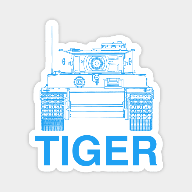 Tiger Tank Magnet by Toby Wilkinson