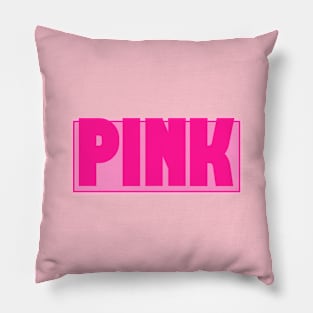 Pink. Simple Minimalistic "Pink Colored Tshirt For Men/Women" Pillow