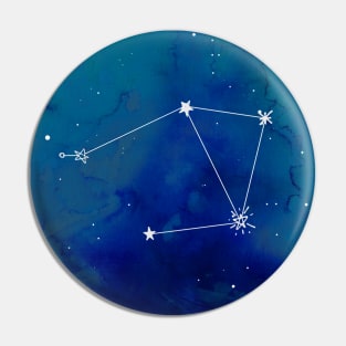 Libra Watercolor Zodiac Constellation Pin