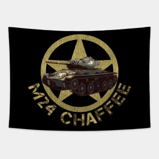 M24 Chaffee WW2 American Light Tank Tapestry